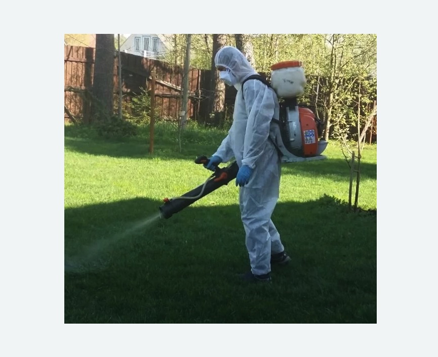 Обработка территории от клещей в Оханске