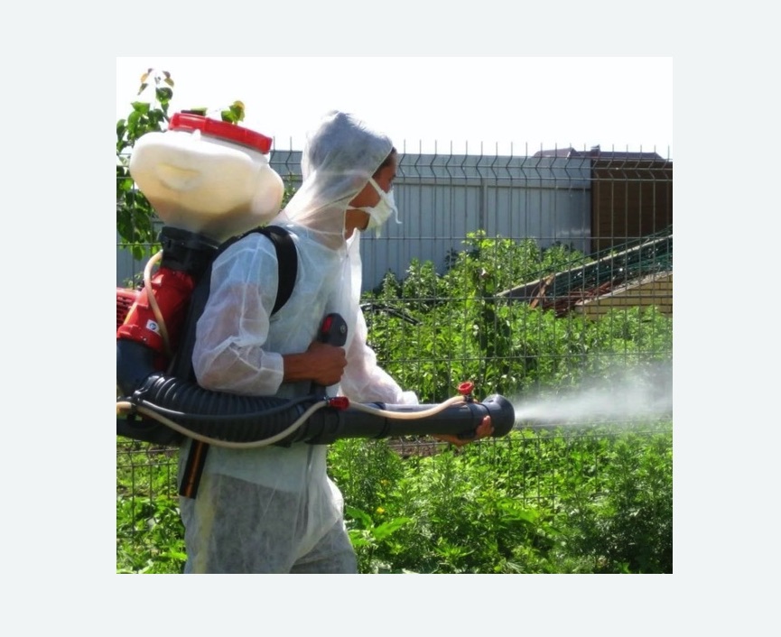 Акарицидная обработка территории в Оханске